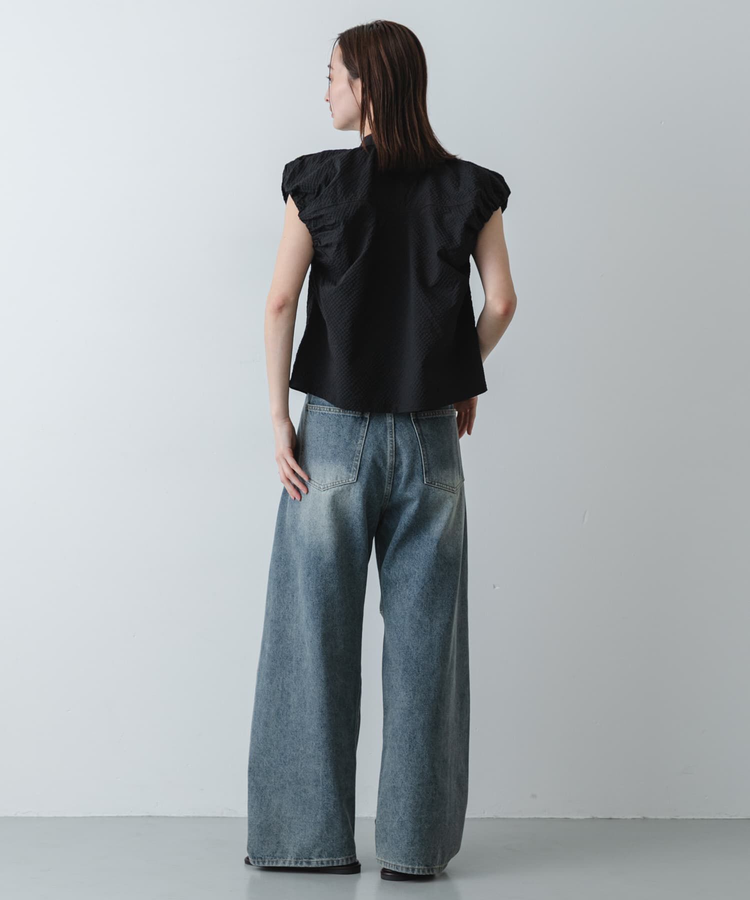 SENSE OF PLACE by URBAN RESEARCH「シアーサッカーバルーンスリーブシャツ」|シャツ・ブラウス|