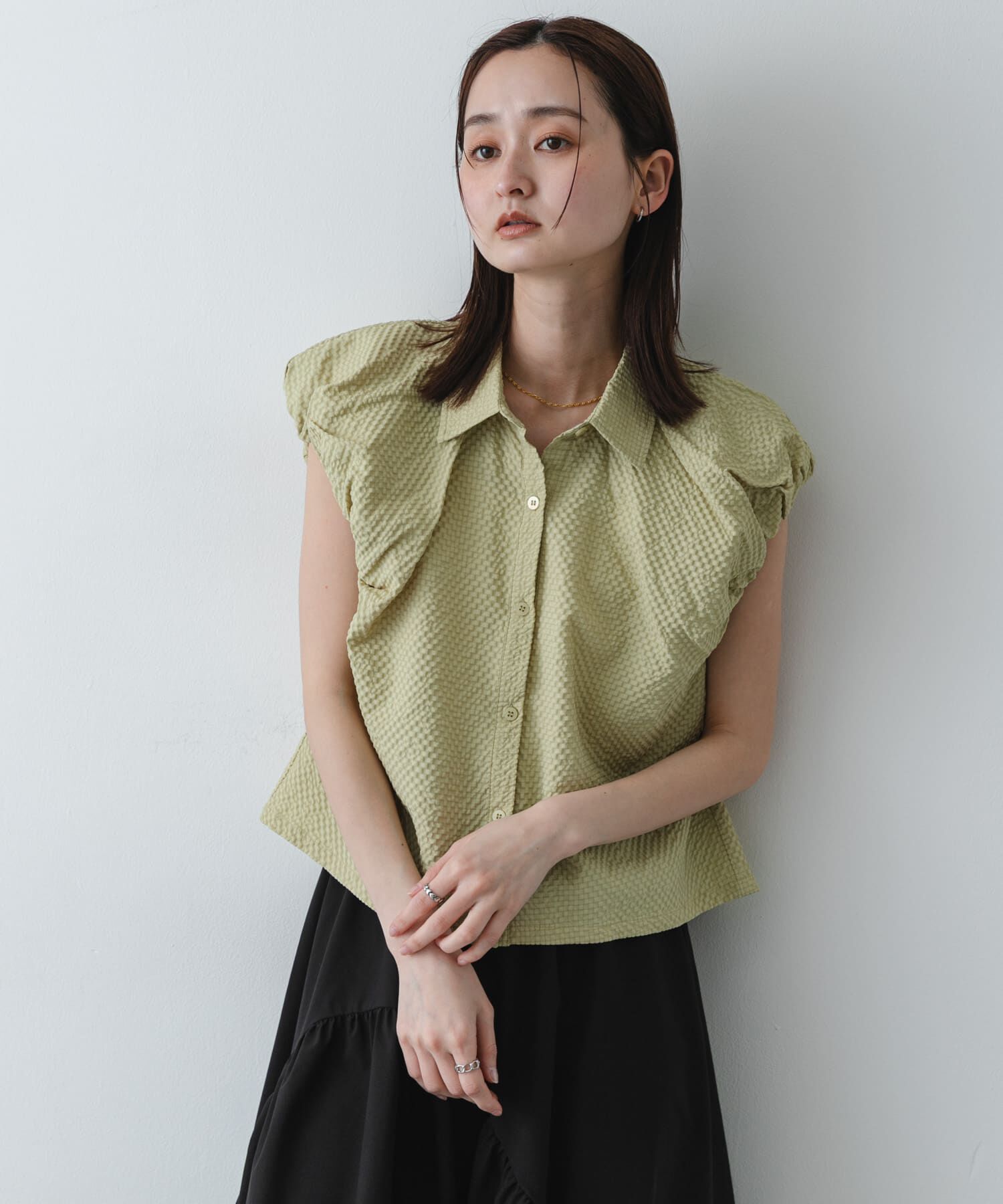 SENSE OF PLACE by URBAN RESEARCH「シアーサッカーバルーンスリーブシャツ」|シャツ・ブラウス|