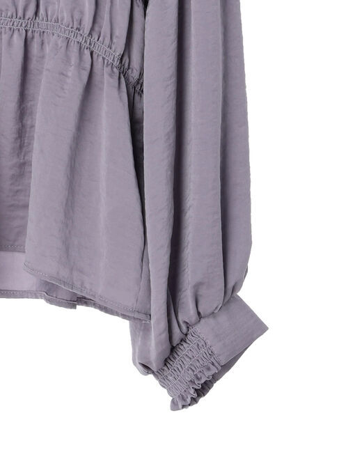 earth music&ecology「オニオンスリーブブラウス」|シャツ・ブラウス|