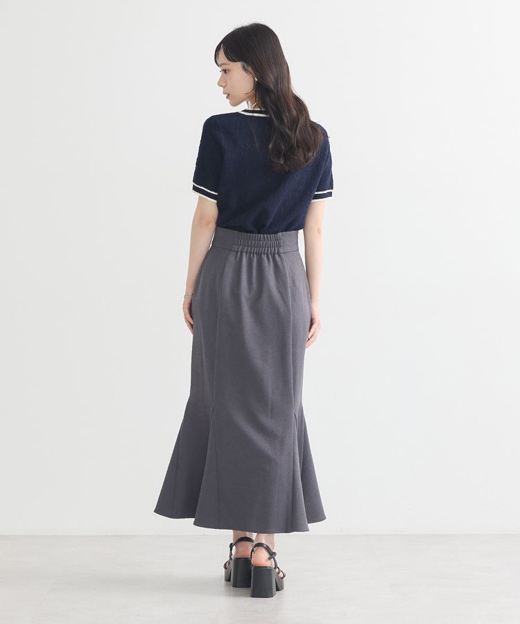 earth music&ecology「フロントジップマーメイドスカート」|タイト|