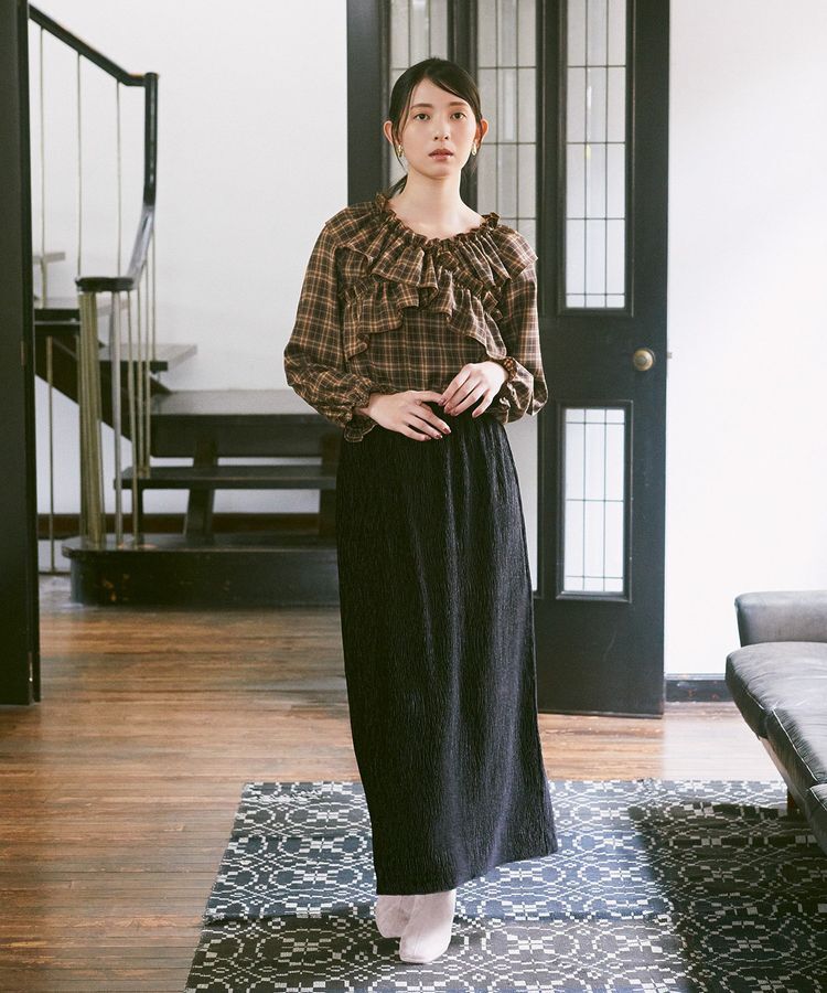 earth music&ecology「フリルオフショルブラウス」|シャツ・ブラウス|