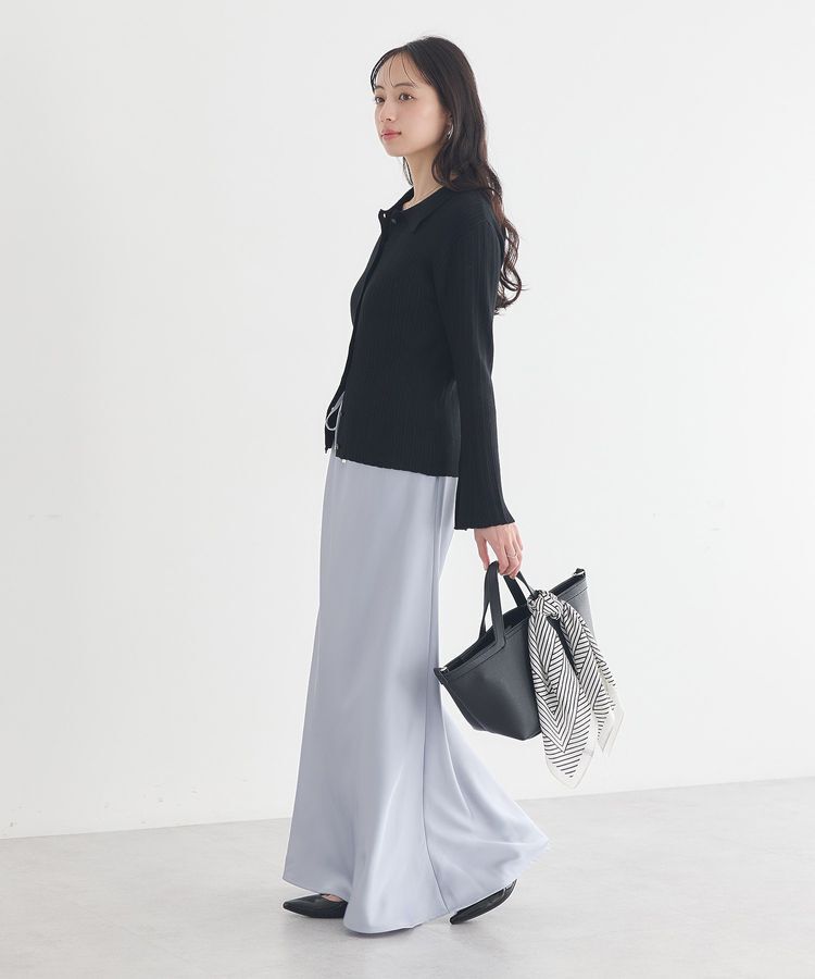 earth music&ecology「レギュラーカラーニットカーディガン」|カーディガン|