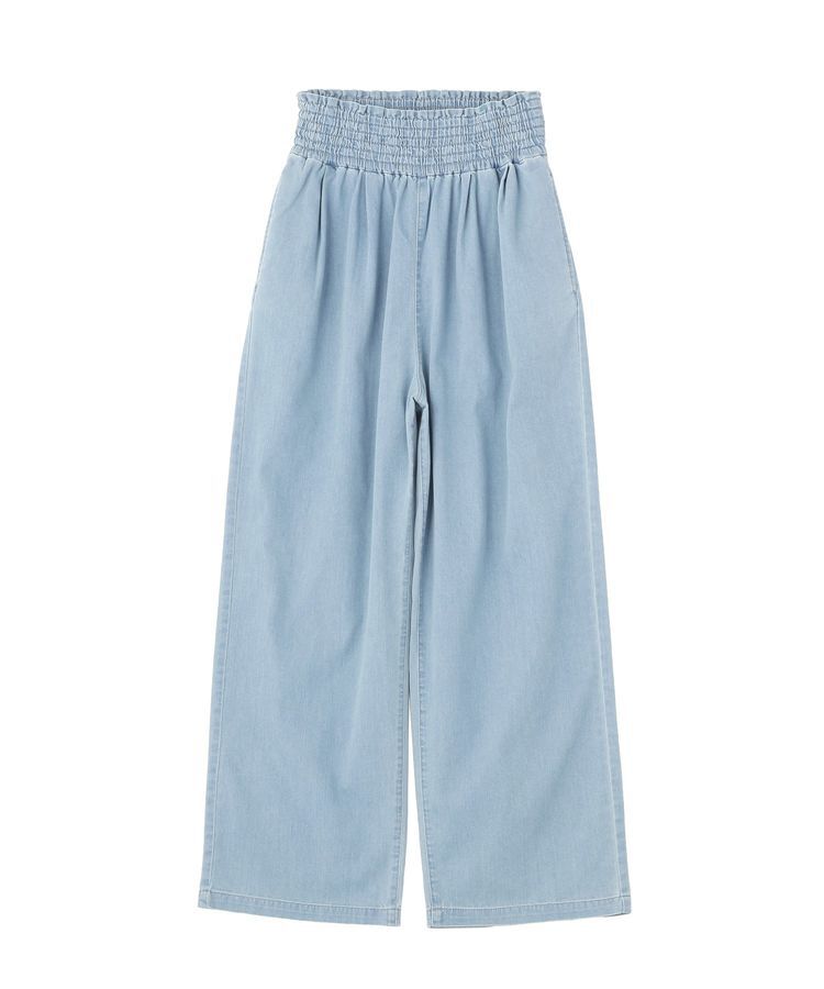 earth music&ecology「冷感2タックイージーワイドデニム」|デニム|