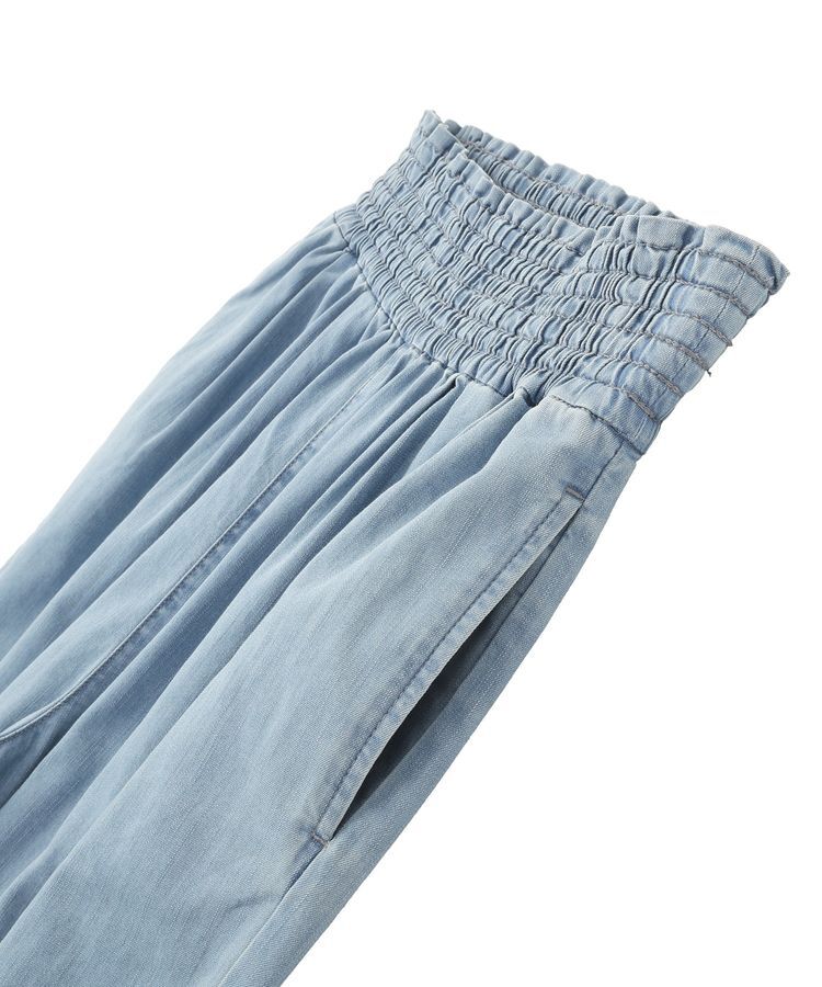 earth music&ecology「冷感2タックイージーワイドデニム」|デニム|