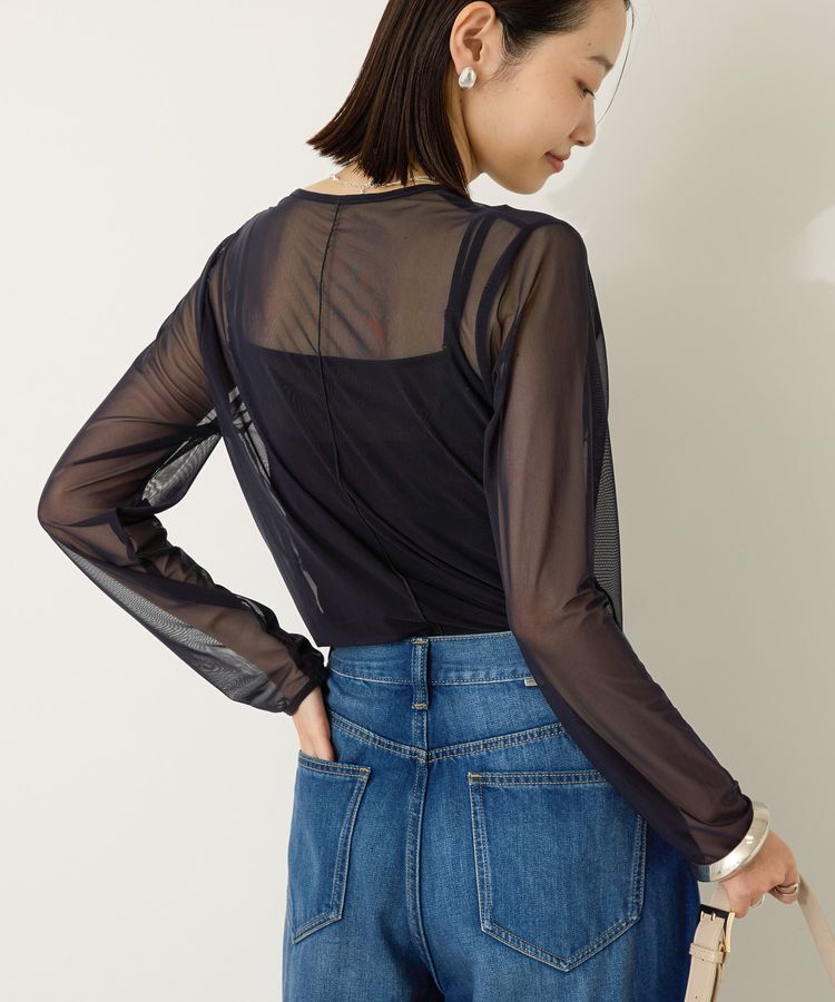 AMERICAN HOLIC「【2点セット】チュールキャミレイヤードトップス」|Tシャツ・カットソー|