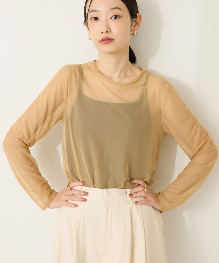 AMERICAN HOLIC「【2点セット】チュールキャミレイヤードトップス」|Tシャツ・カットソー|