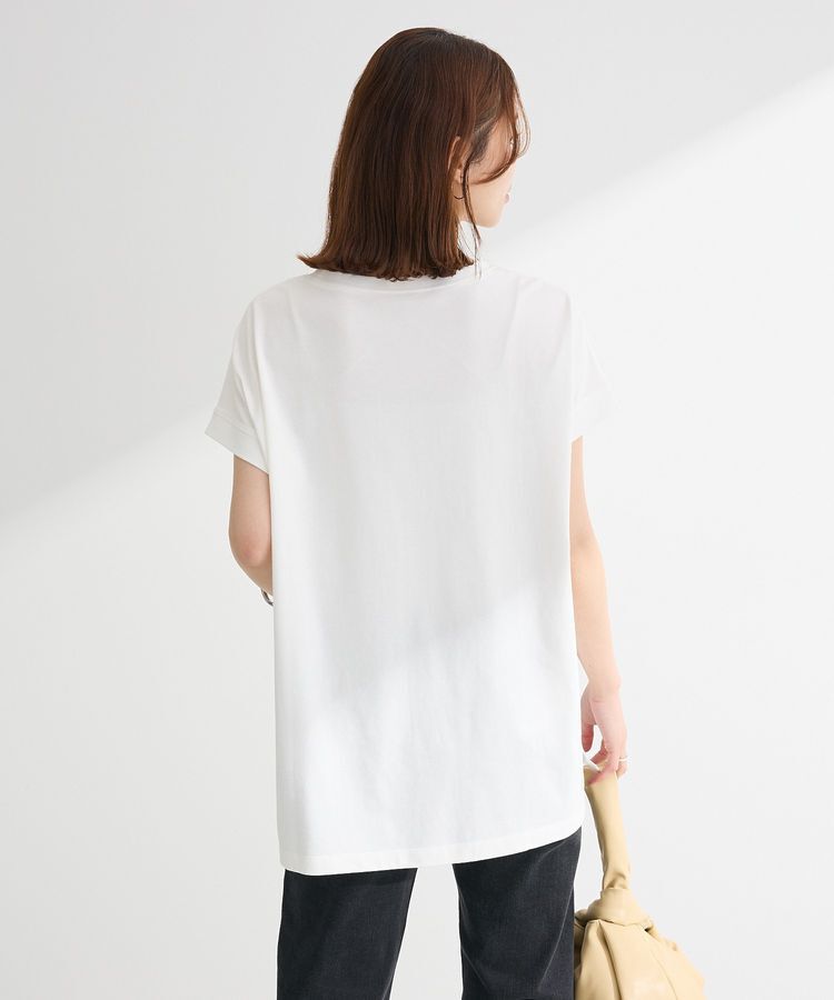 Green Parks「フレンチスリーブ筆記体ロゴチュニック」|チュニック|