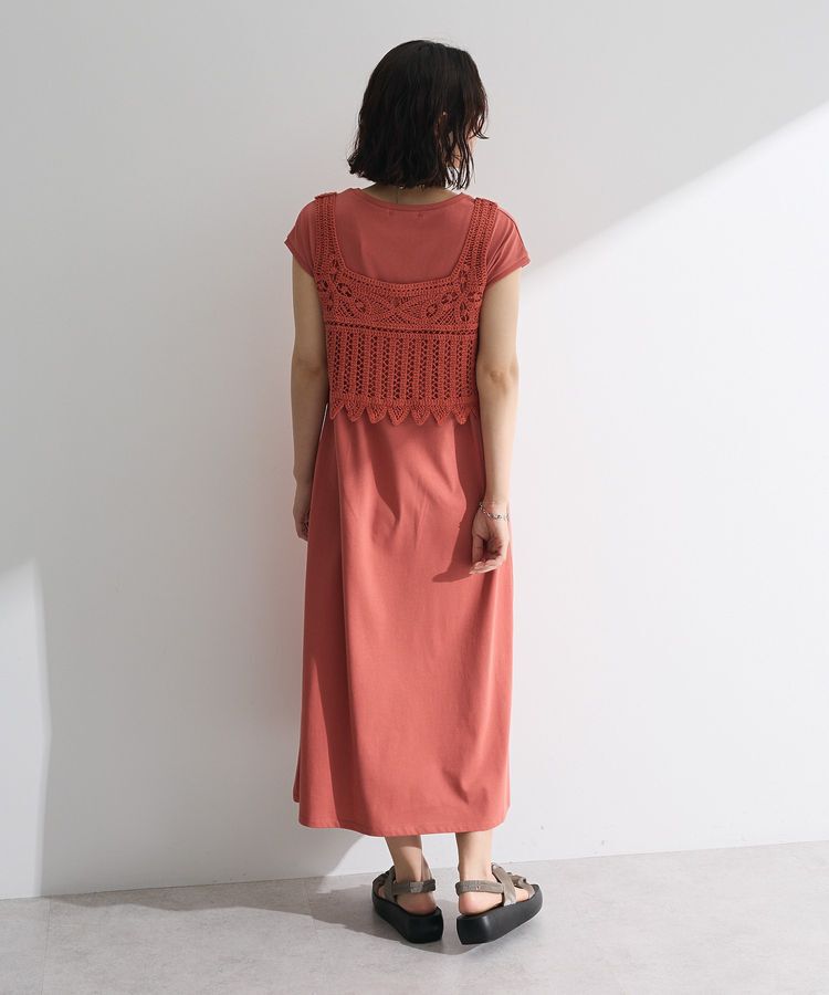 Green Parks「SET2点クロシェベスト＋ワンピース」|ワンピース|