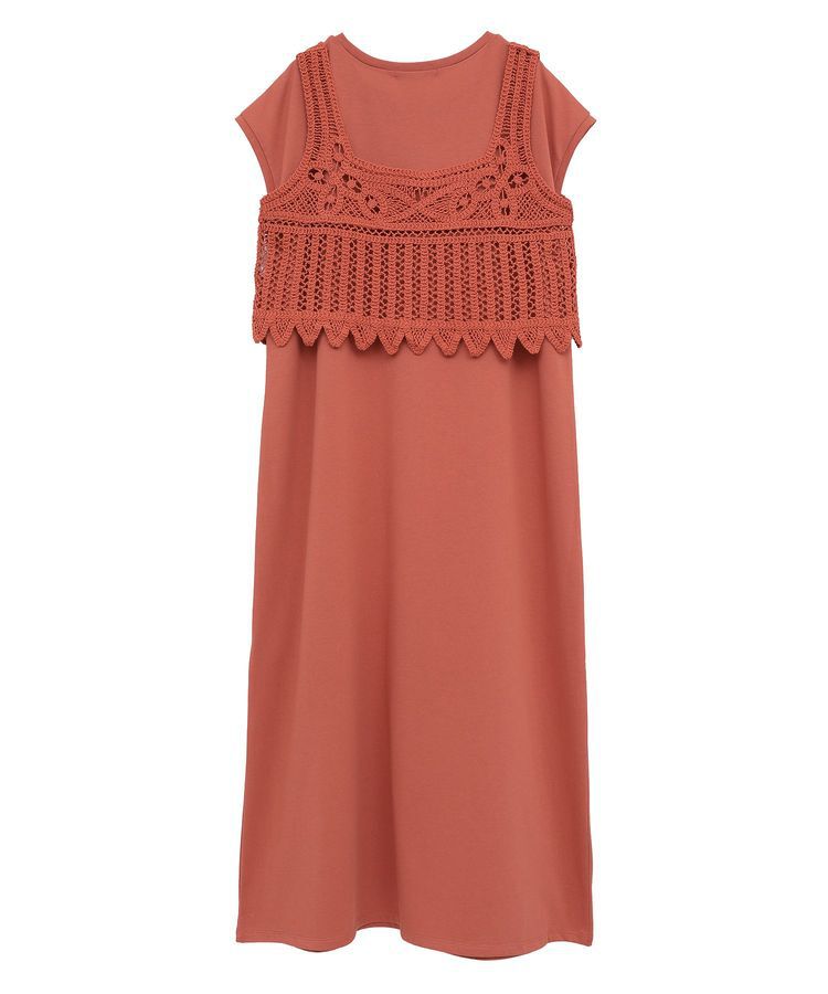 Green Parks「SET2点クロシェベスト＋ワンピース」|ワンピース|