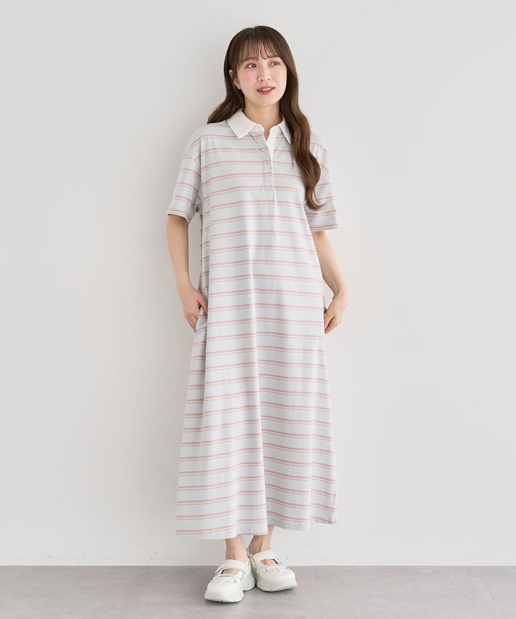 Green Parks「・SUGAR SPOON ボーダーポロワンピース」|ワンピース|