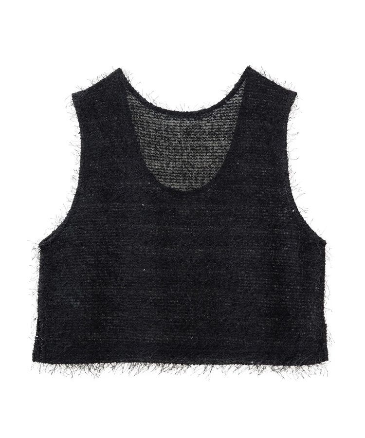 Green Parks「フェザーヤーンショートベスト」|ベスト・ジレ|