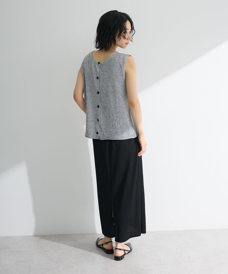 Green Parks「前後2way ミックスカラーノースリーブニット」|ベスト・ジレ|