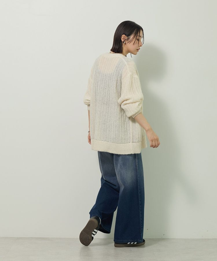 Green Parks「シアーニットVネックカーディガン」|カーディガン|