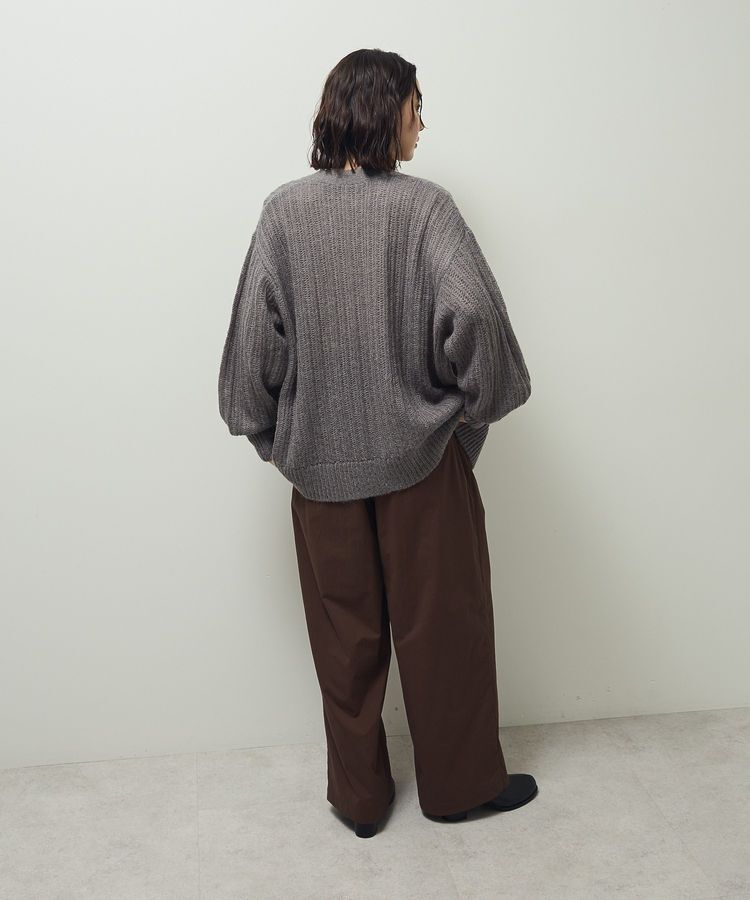 Green Parks「シアーニットVネックカーディガン」|カーディガン|