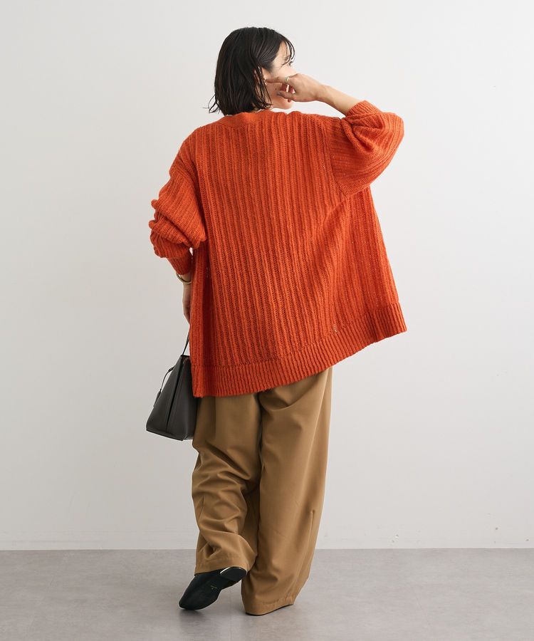 Green Parks「シアーニットVネックカーディガン」|カーディガン|