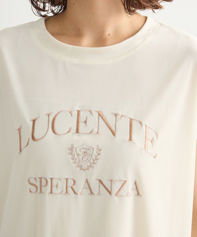 Green Parks「ベロアロゴフレンチスリーブチュニック」|チュニック|