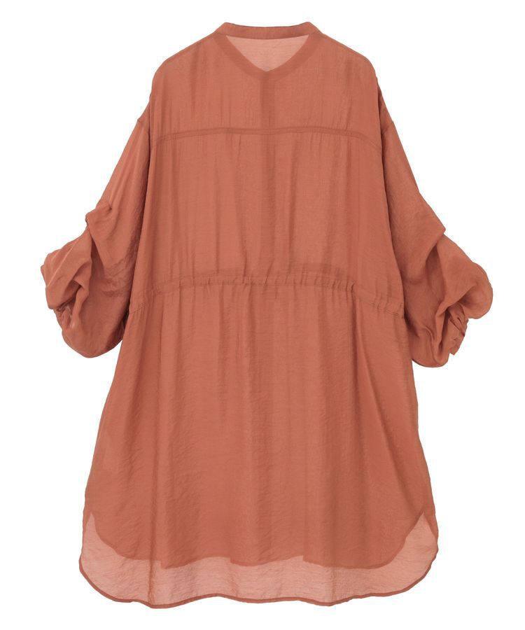 Green Parks「バンドカラー比翼タック袖チュニック」|チュニック|