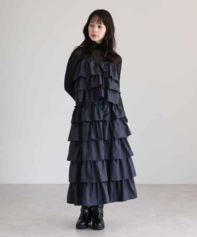 Green Parks「・SUGAR SPOON レザーライクティアードキャミ」|ベスト・ジレ|