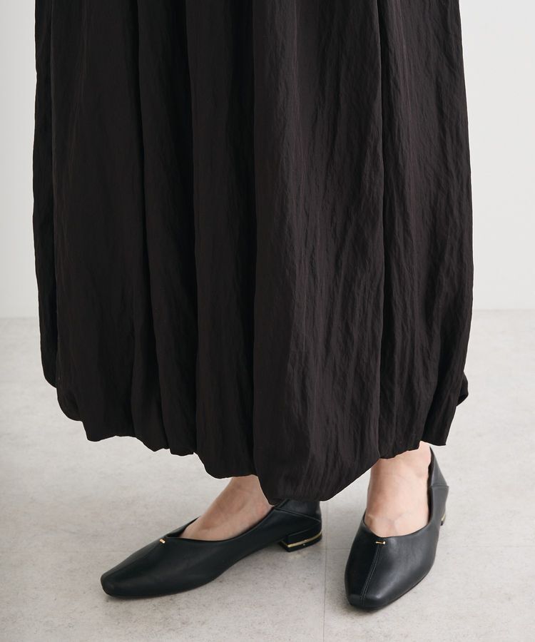 Green Parks「微光沢サテンバルーンスカート」|スカート|