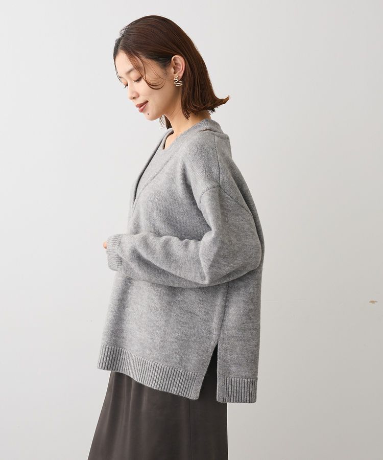 Green Parks「フェイクレイヤードVネックニットプルオーバー」|ニット・セーター|