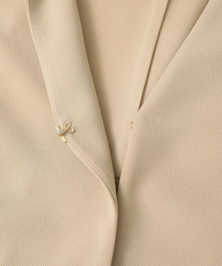 Green Parks「O.洗えてストレッチ ノーカラージャケット」|テーラードジャケット|