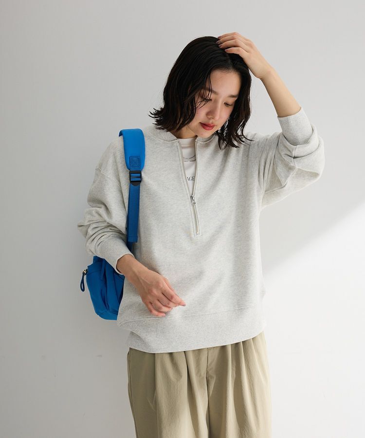 Green Parks「ハーフZip裏毛プルオーバー」|Tシャツ・カットソー|Oatmeal