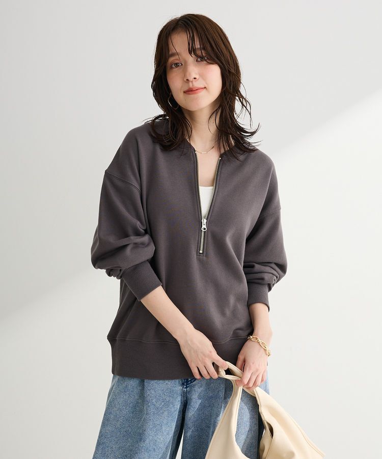 Green Parks「ハーフZip裏毛プルオーバー」|Tシャツ・カットソー|