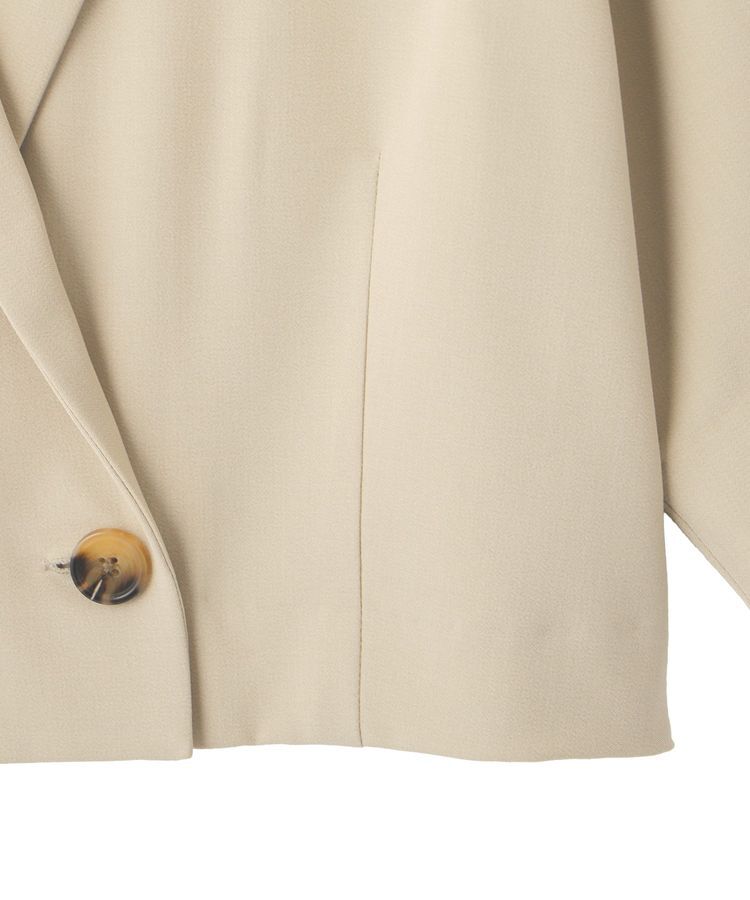 YECCA VECCA「ハーフスリーブクロップドジャケット」|テーラードジャケット|