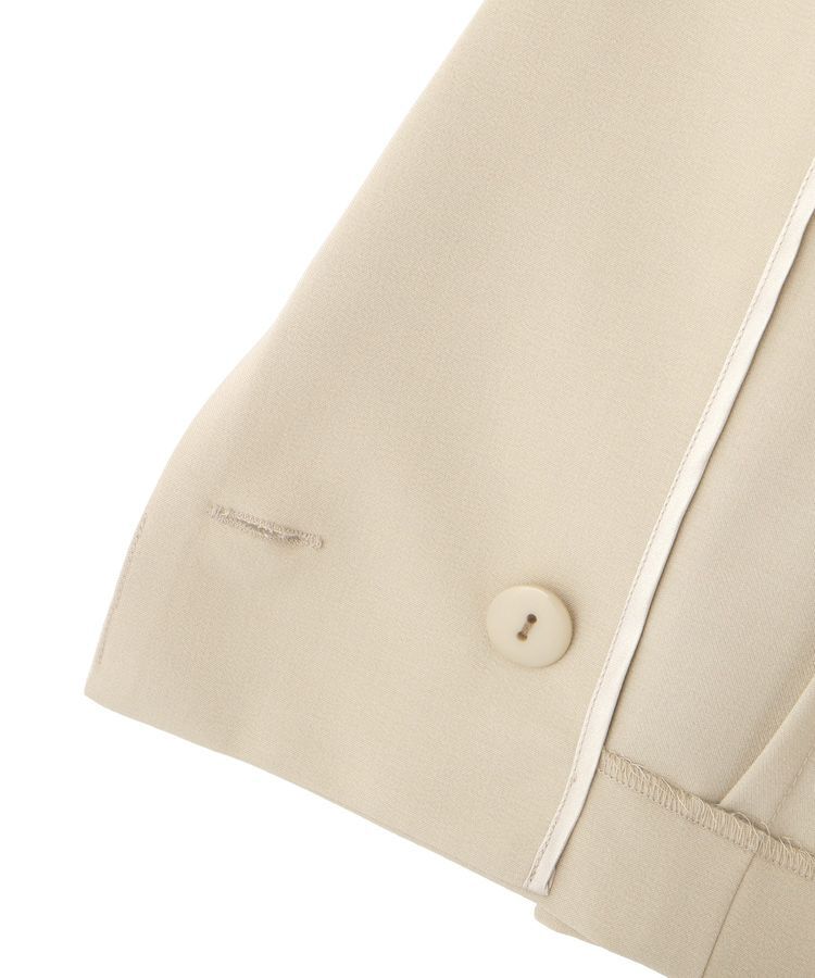 YECCA VECCA「ハーフスリーブクロップドジャケット」|テーラードジャケット|