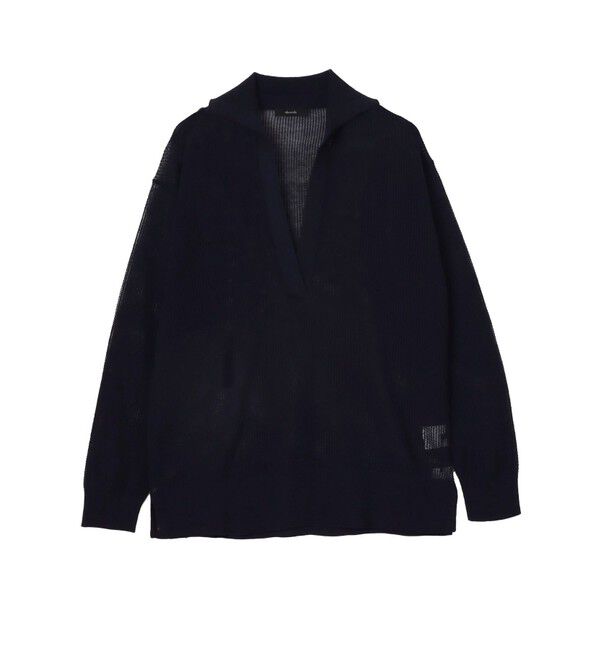 allureville「シアーカノコスキッパーネック プルオーバー」|ニット・セーター|