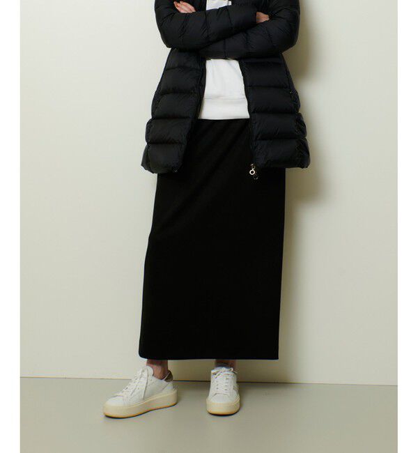 allureville「フェイクスエードスカート」|スカート|ブラック