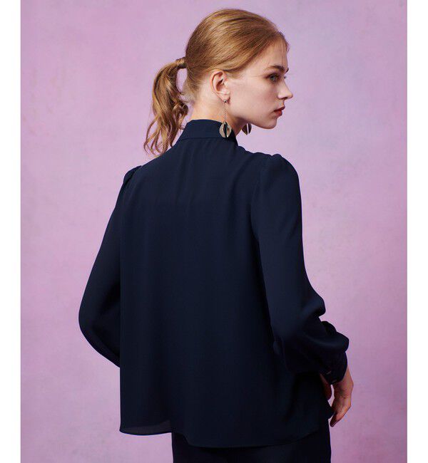 LOULOU WILLOUGHBY「【LOULOU WILLOUGHBY】ペタルフリルボウタイブラウス」|シャツ・ブラウス|