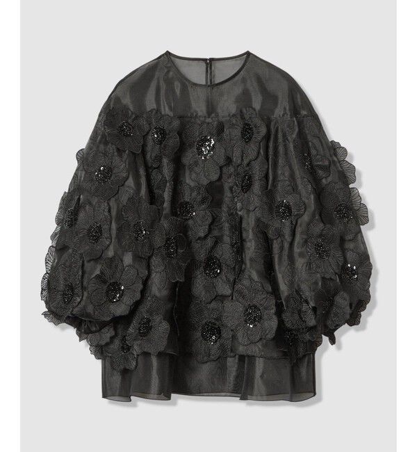 LOULOU WILLOUGHBY「【LOULOU WILLOUGHBY】オーガンフラワーブラウス」|シャツ・ブラウス|