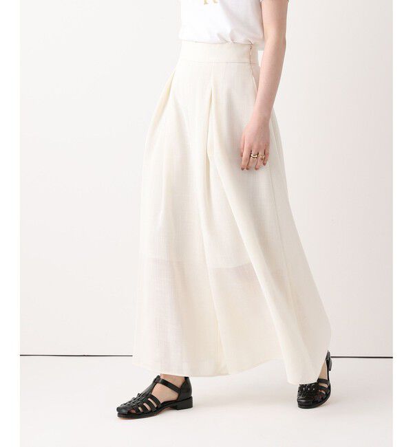 allureville「カラミフレアースカートパンツ」|チノ|