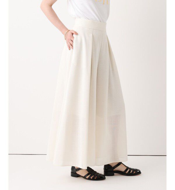 allureville「カラミフレアースカートパンツ」|チノ|