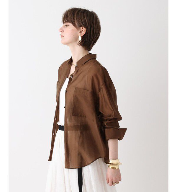 allureville「オーガンシアーシャツ」|シャツ・ブラウス|