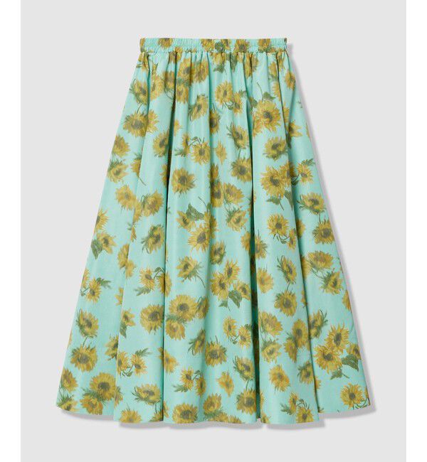 LOULOU WILLOUGHBY「WEB 一部店舗限定【LOULOU WILLOUGHBY】サンフラワープリントギャザースカート」|スカート|