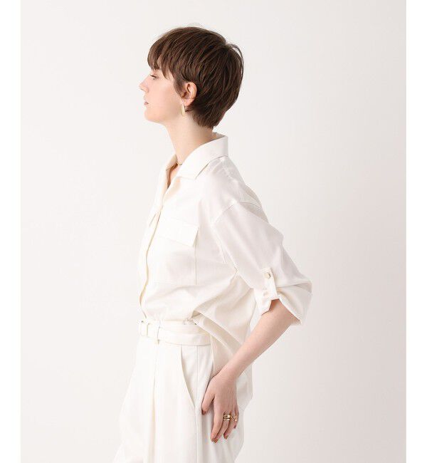 allureville「フィブリルターンバックシャツ」|シャツ・ブラウス|