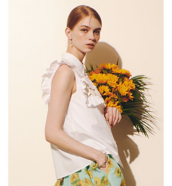 LOULOU WILLOUGHBY「【LOULOU WILLOUGHBY】フランジェンテブラウス」|シャツ・ブラウス|