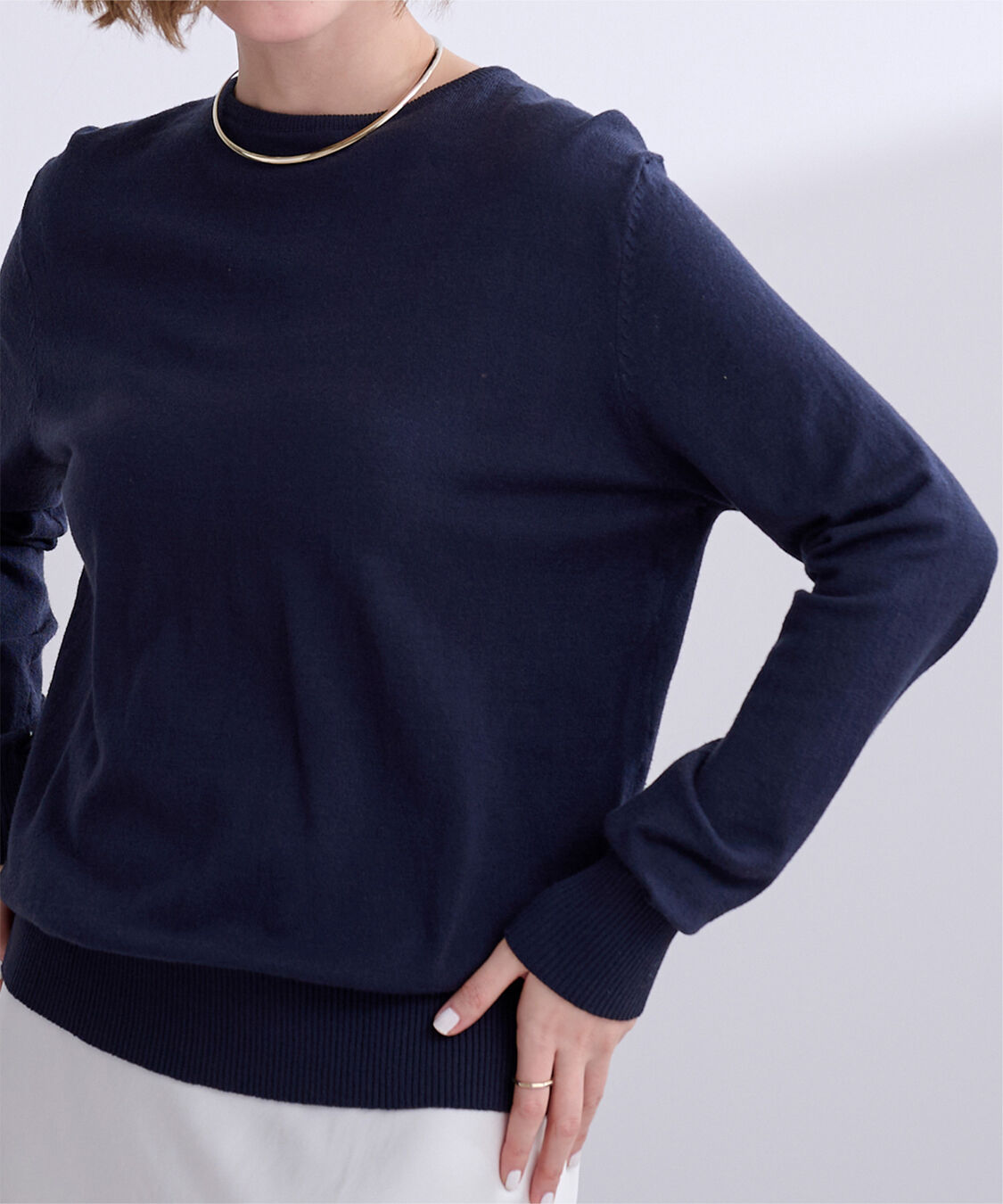 ur's「カシミヤタッチクルーネックニットトップス」|ニット・セーター|