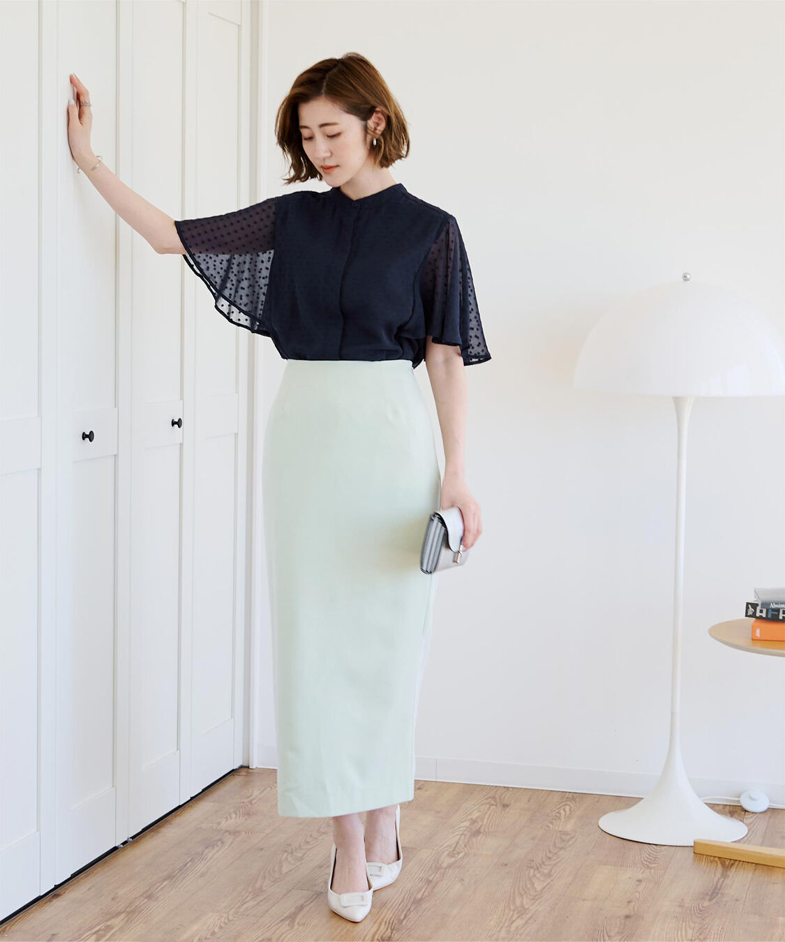 ur's「シアードットフレアスリーブブラウス」|シャツ・ブラウス|