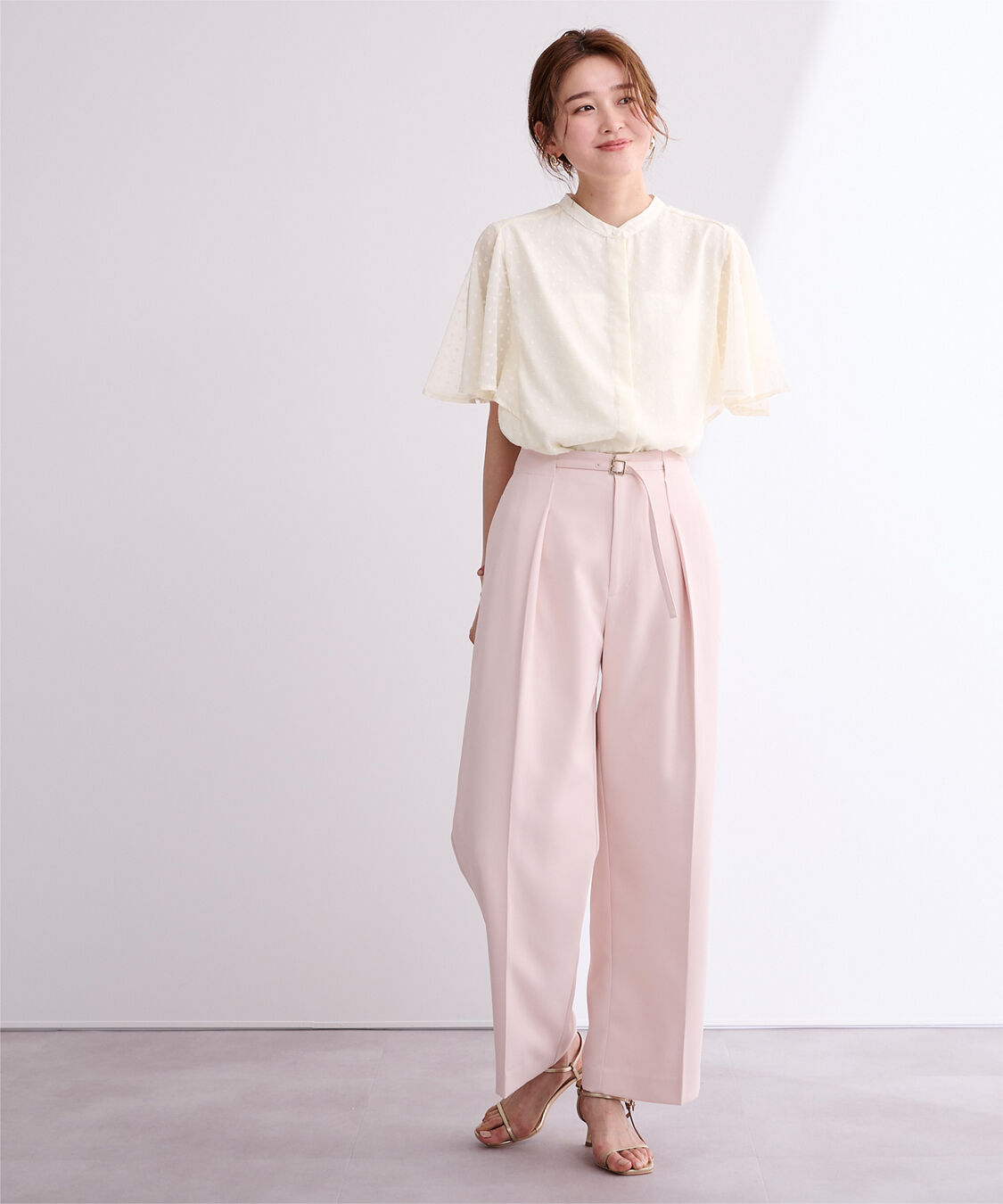 ur's「シアードットフレアスリーブブラウス」|シャツ・ブラウス|