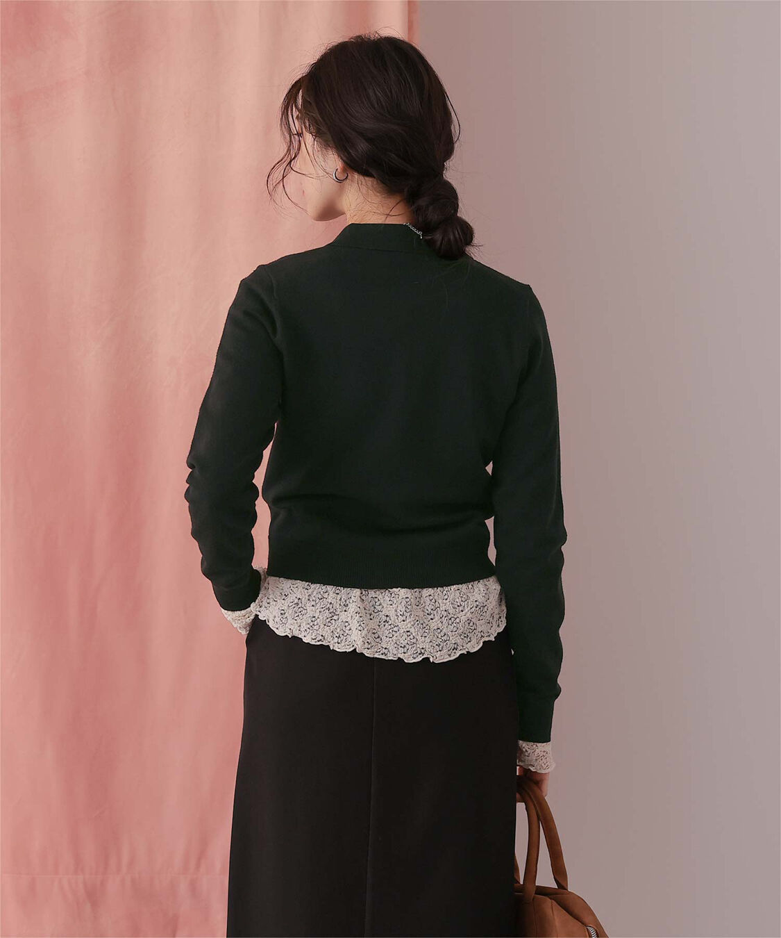 titivate「ポロ襟ニットカーディガン/トップス」|ニット・セーター|