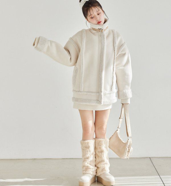  「2wayフェイクムートンブーツ」|その他|