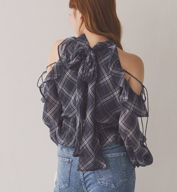  「バックリボンアメスリブラウス」|シャツ・ブラウス|