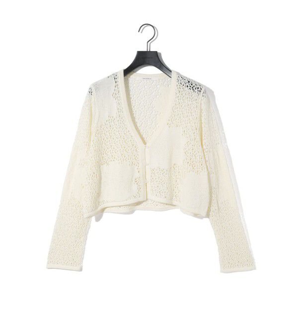 MIDIUMISOLID「MIDIUMISOLID for Ladies レースメッシュカーディガン」|ニット・セーター|