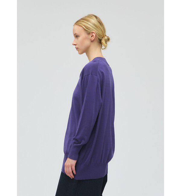 mizuiro ind「mizuiro ind Vネックワイドプルオーバー」|ニット・セーター|