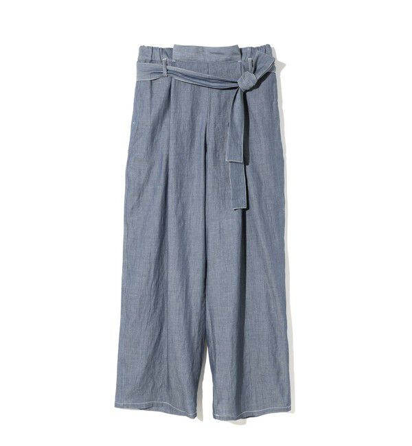 MIDIUMISOLID「MIDIUMISOLID for Ladies シアーデニムイージーパンツ（BLEACH）」|その他|ブルー