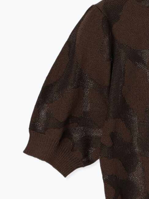 Te chichi「シアージャガードハーフスリーブニット」|ニット・セーター|