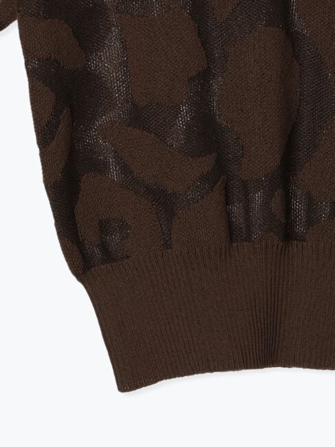 Te chichi「シアージャガードハーフスリーブニット」|ニット・セーター|